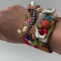 Lenora Dame Beagle Collage Cuff Bracelet