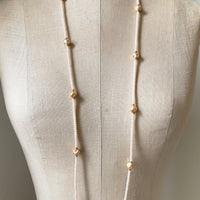 Blush Pearl Delicate Long Necklace