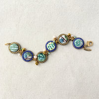 Folk Art Garden Link Bracelet