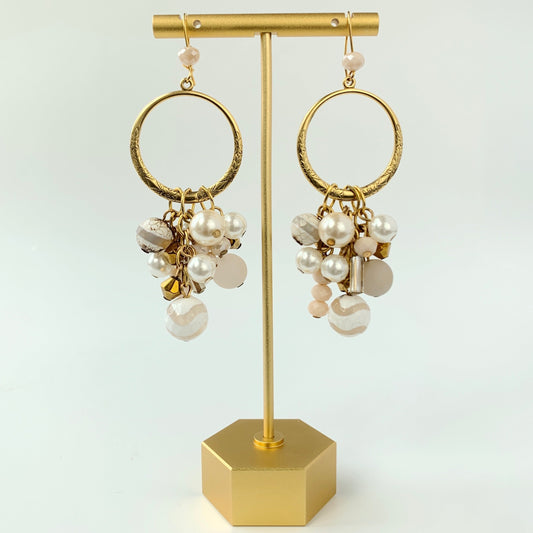 Magnolia Collection Whisper Beaded Chandelier Earrings