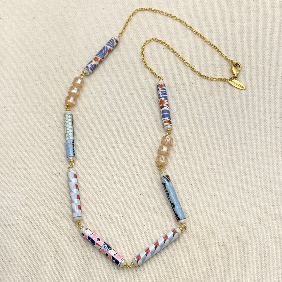 Folk Art Fortune Beaded Necklace