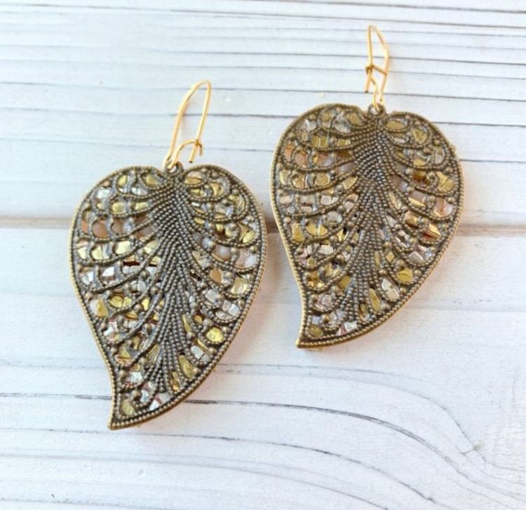 Rhinestone Heart Earrings