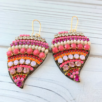 Rhinestone Heart Earrings