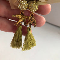 Lenora Dame Bird Tassel Earrings