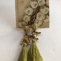 Lenora Dame Bird Tassel Earrings