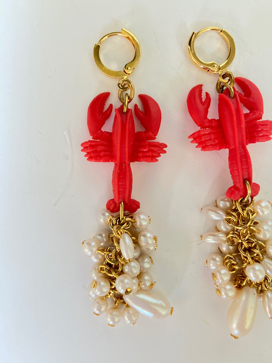 Lenora Dame Lobster Dangle Earrings