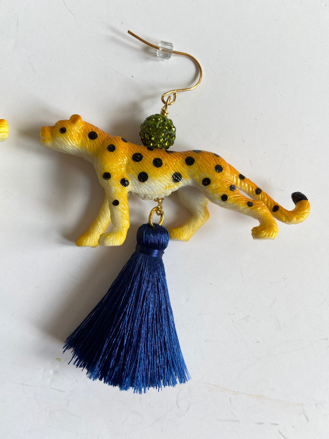 Lenora Dame Leaping Leopard Earrings