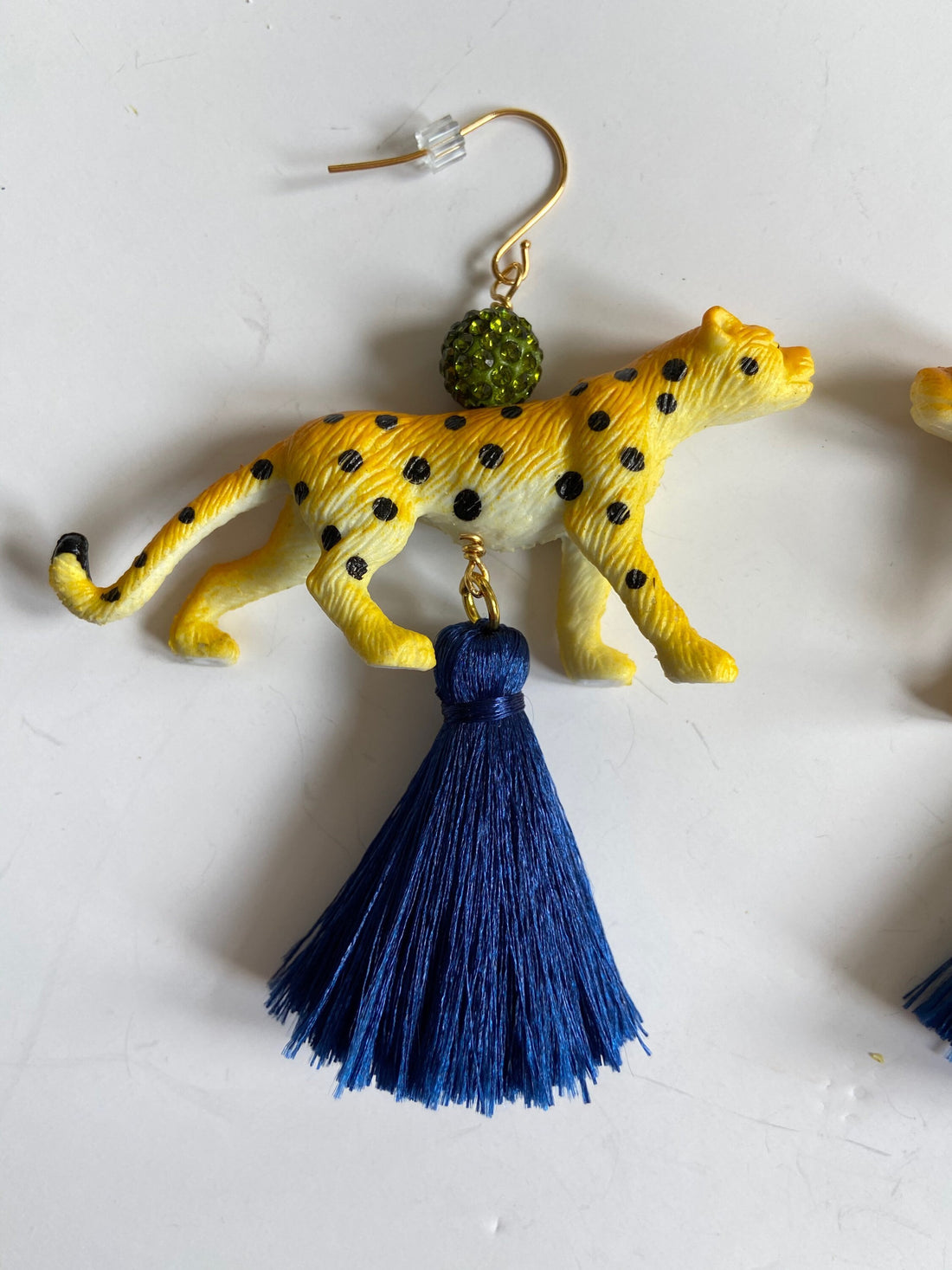 Lenora Dame Leaping Leopard Earrings