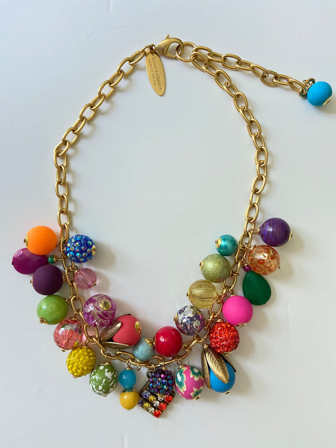 Lenora Dame Rainbow Charm Necklace