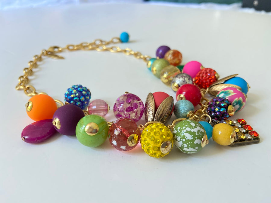 Lenora Dame Rainbow Charm Necklace