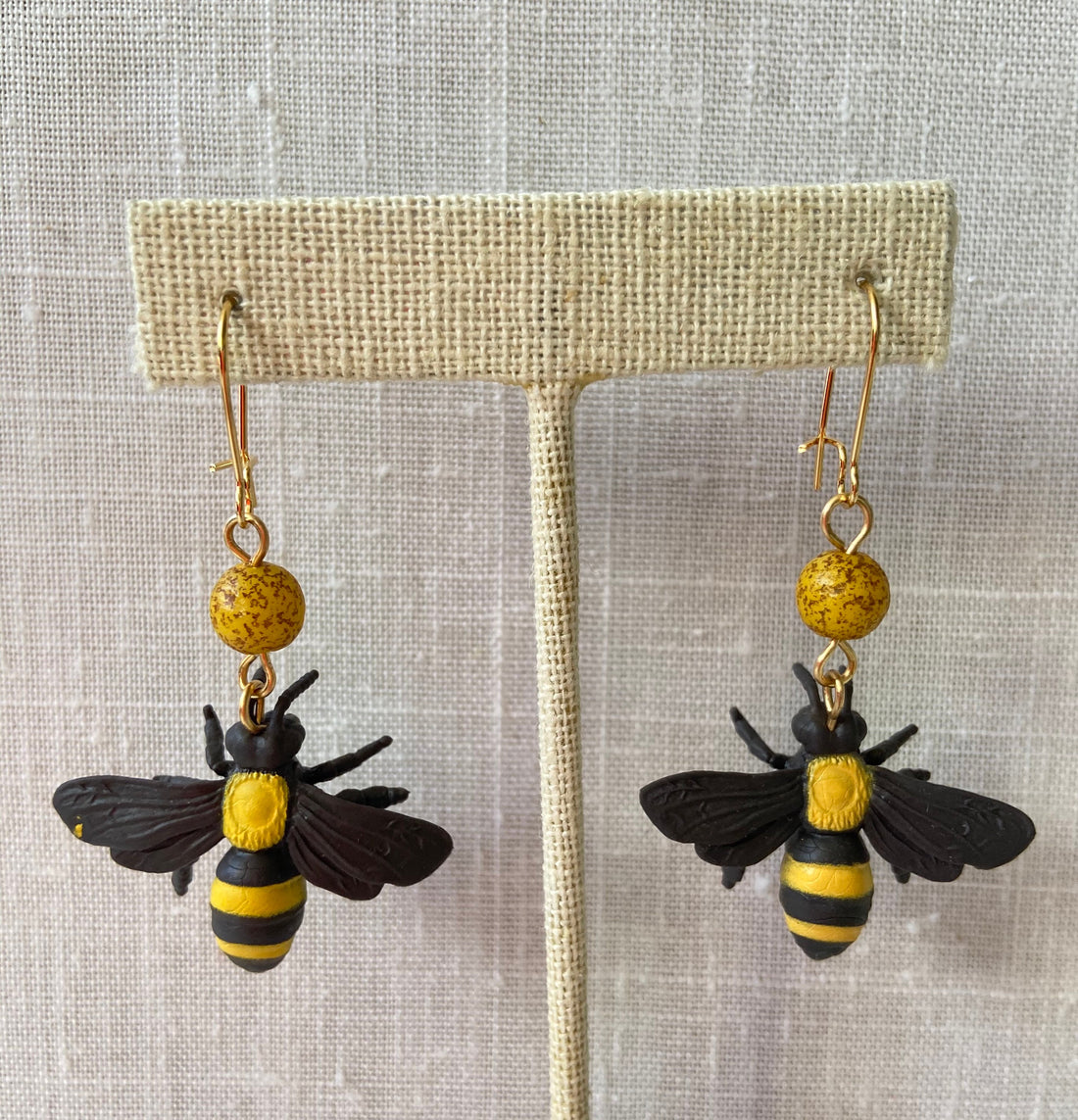 Lenora Dame Honey Bee Earrings