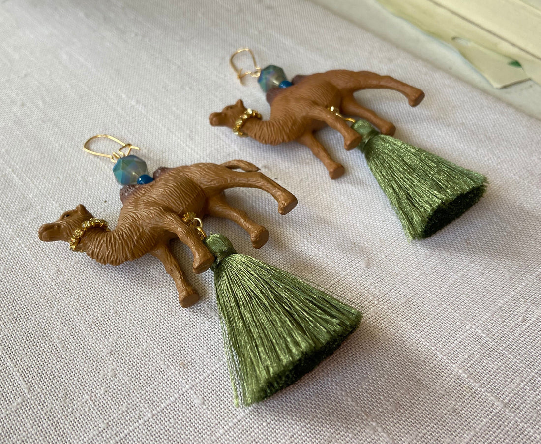 Lenora Dame Hump Day Camel Earrings