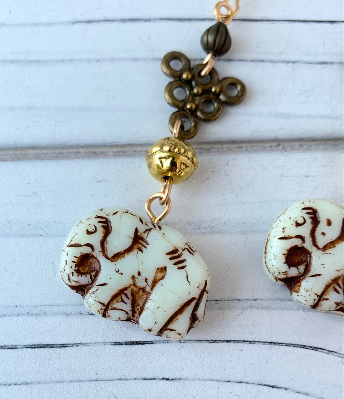 Lenora Dame Strength & Wisdom Elephant Earrings