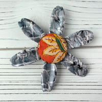 Lenora Dame Oversize Decoupage Flower Pin