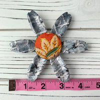 Lenora Dame Oversize Decoupage Flower Pin