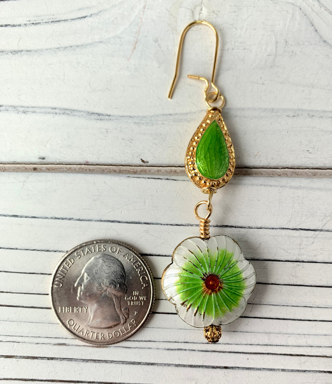 Lenora Dame Cloisonné Squash Blossom Earrings