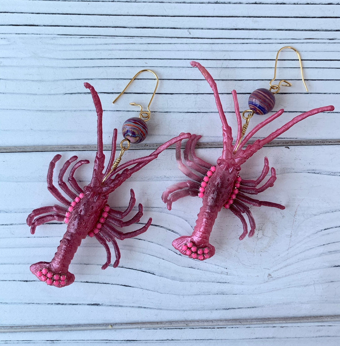 Lenora Dame Lady Crawfish Earrings