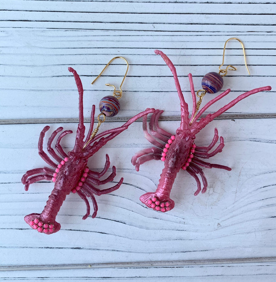 Lenora Dame Lady Crawfish Earrings