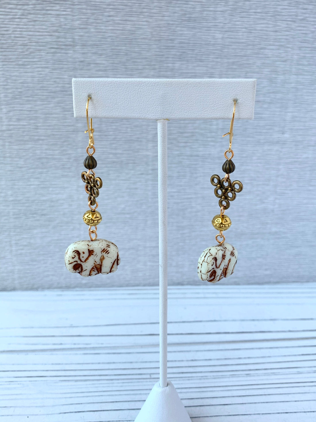 Lenora Dame Strength & Wisdom Elephant Earrings