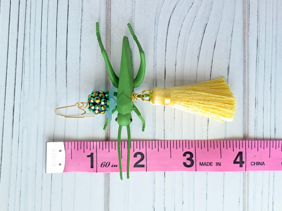 Lenora Dame Jiminy Cricket Tassel Earrings