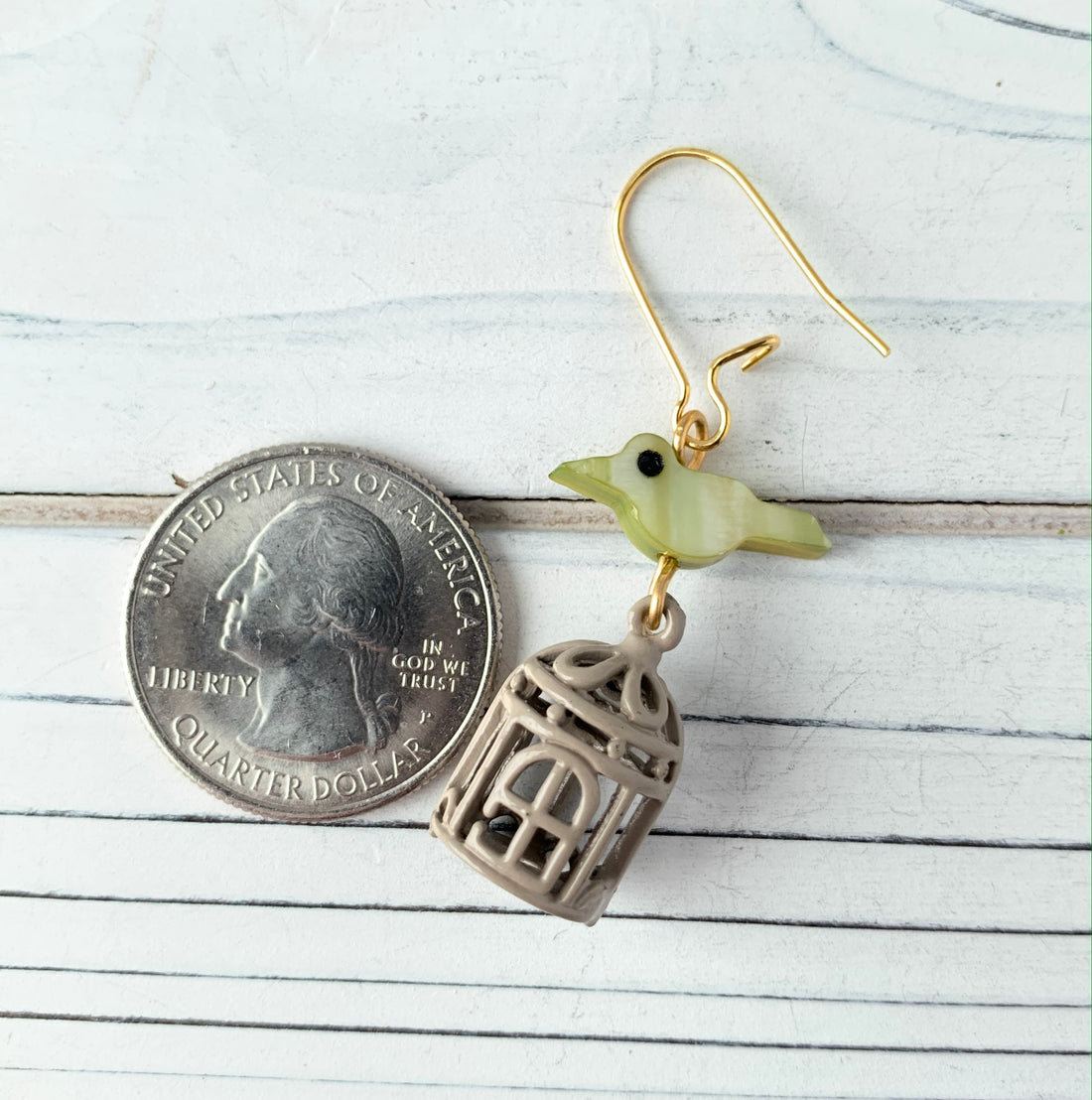 LAST FEW! Lenora Dame La Cage Earrings in Mint