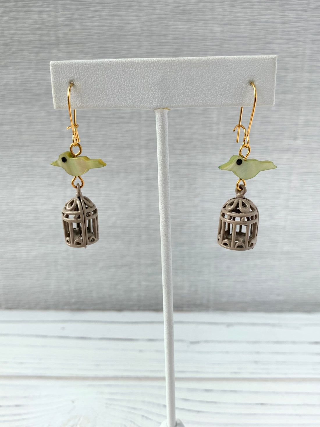 LAST FEW! Lenora Dame La Cage Earrings in Mint