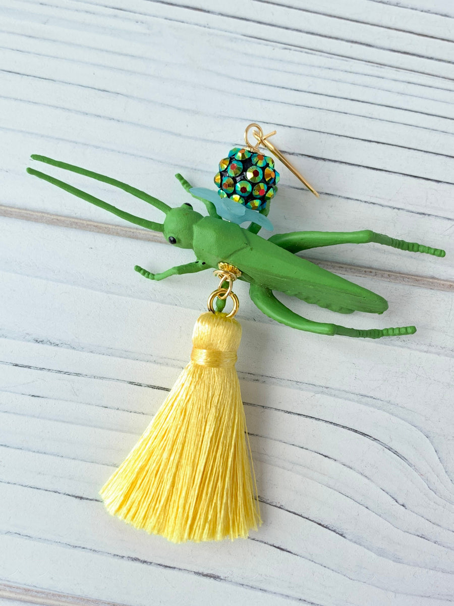 Lenora Dame Jiminy Cricket Tassel Earrings