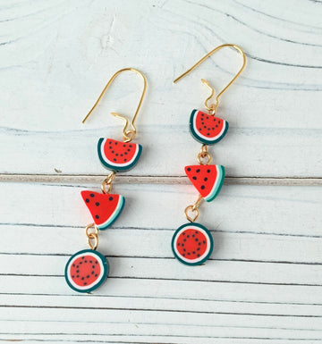 Lenora Dame Watermelon Sugar Dangle Earrings