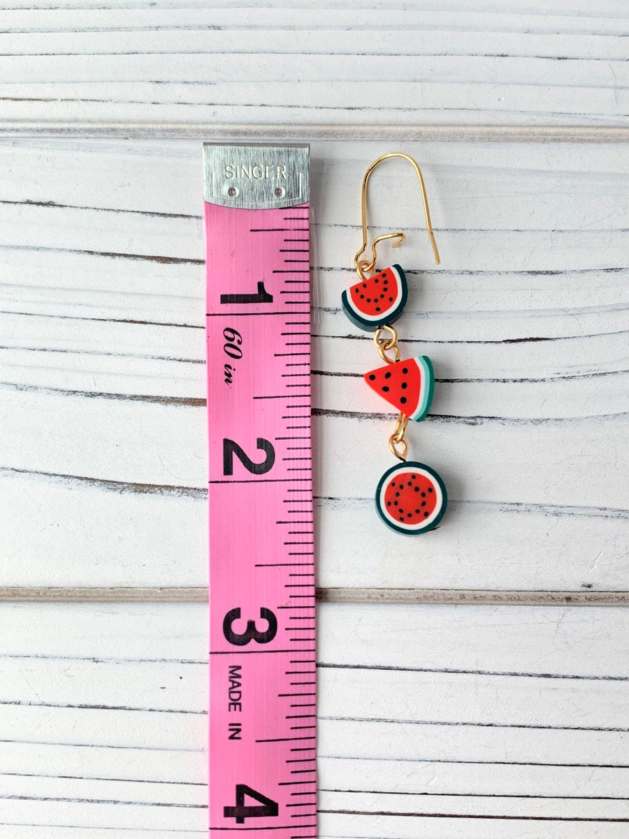 Lenora Dame Watermelon Sugar Dangle Earrings