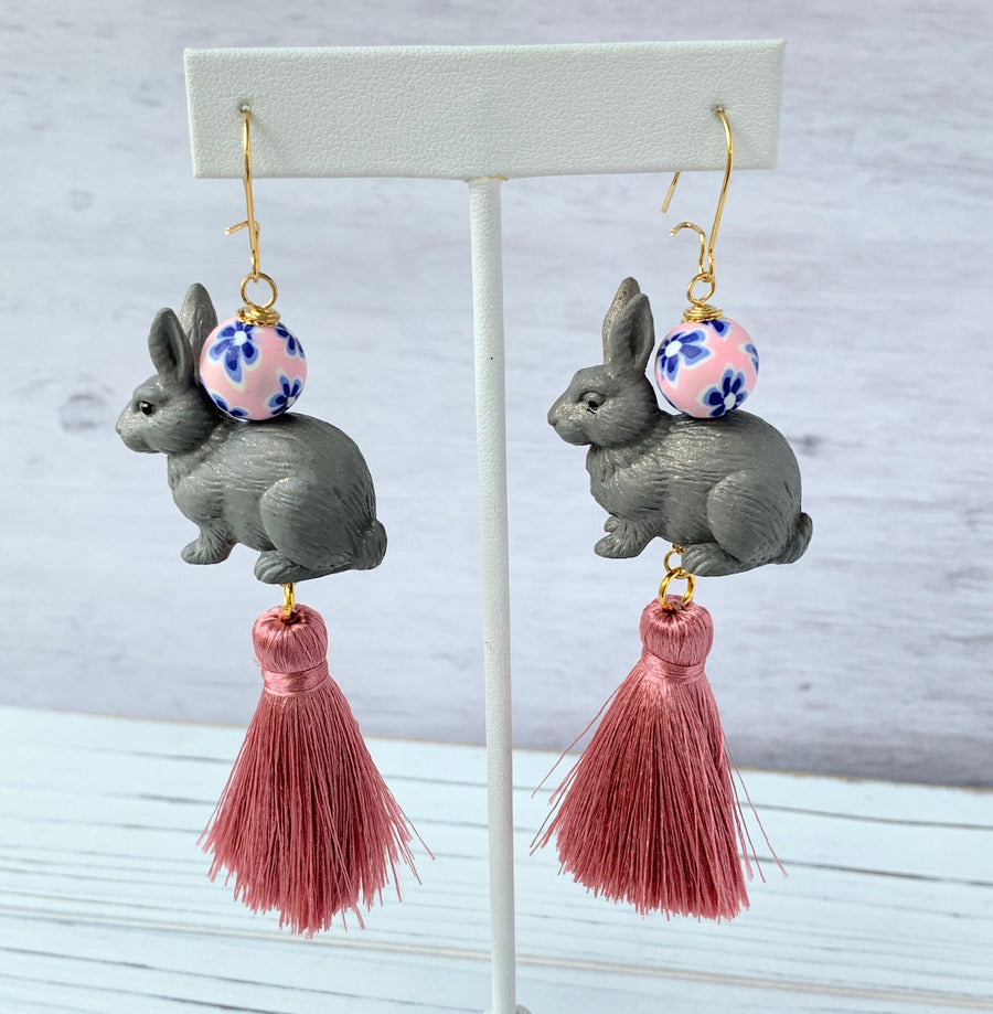 Lenora Dame Some-Bunny to Love Tassel Earrings