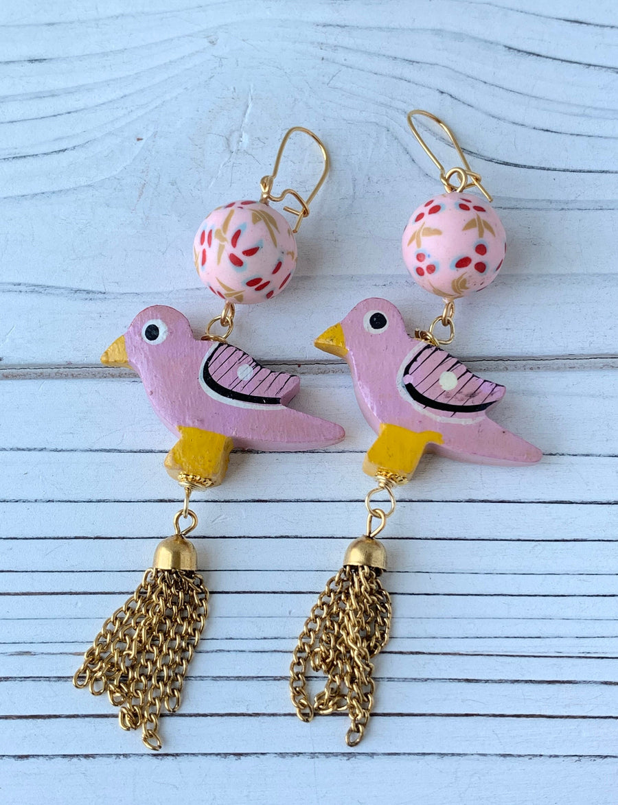 Lenora Dame Birdie Statement Earrings