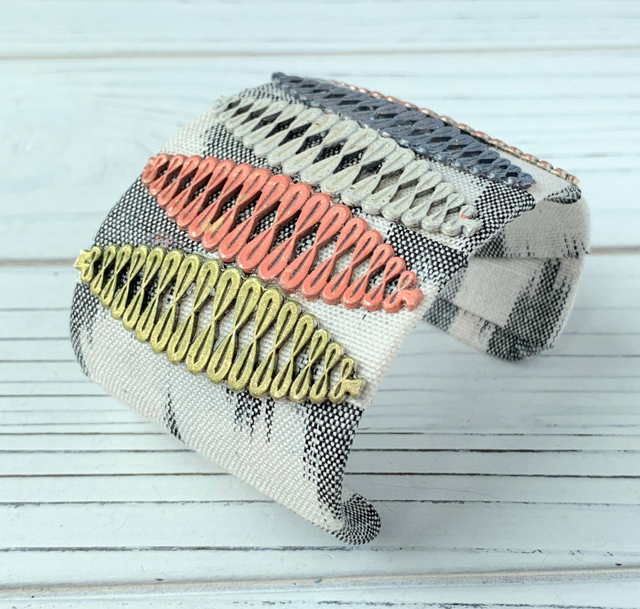 Lenora Dame Mid Century Mod Cuff Bracelet