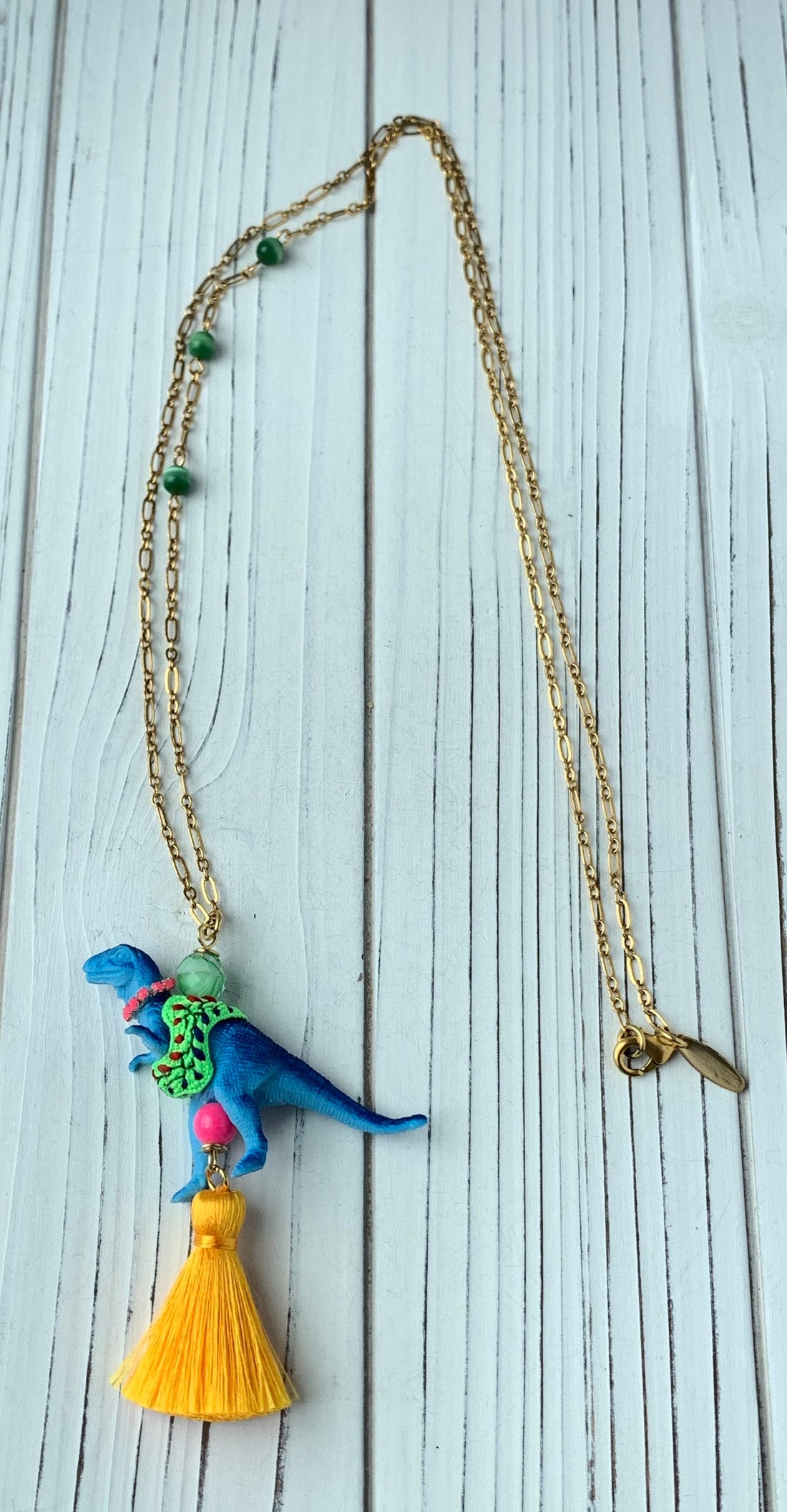 Lenora Dame Tino the T-Rex Pendant Necklace