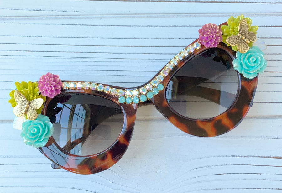 Lenora Dame Lucinda Embellished Sunglasses