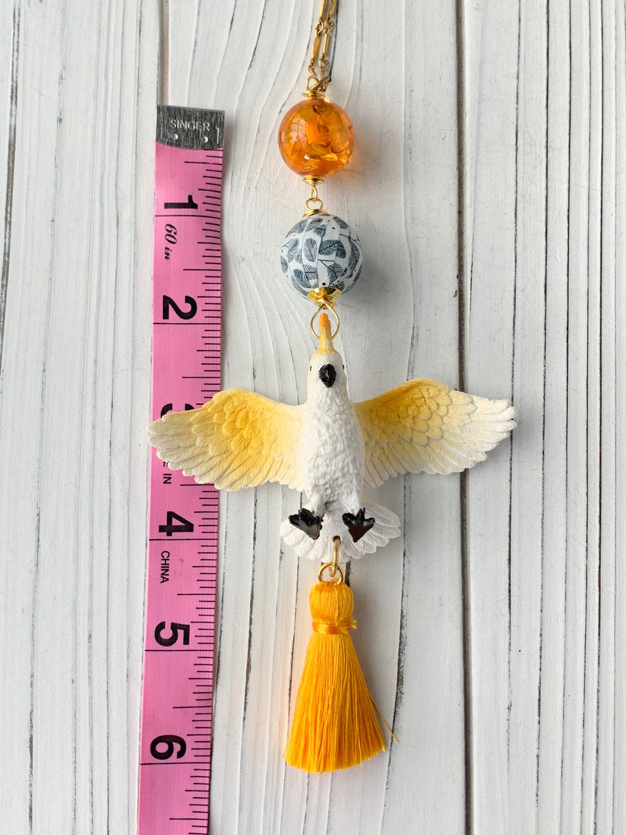 Lenora Dame Calypso the Cockatoo Pendant Necklace