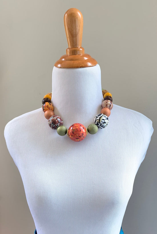 Lenora Dame - Give Thanks Queen Mum Statement Necklace - Fall Jewelry