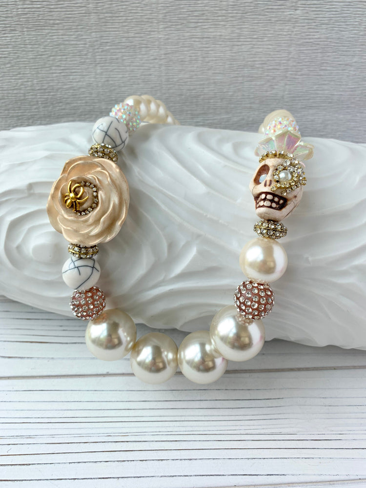 Lenora Dame Oleander Sugar Skull Queen Mum Necklace