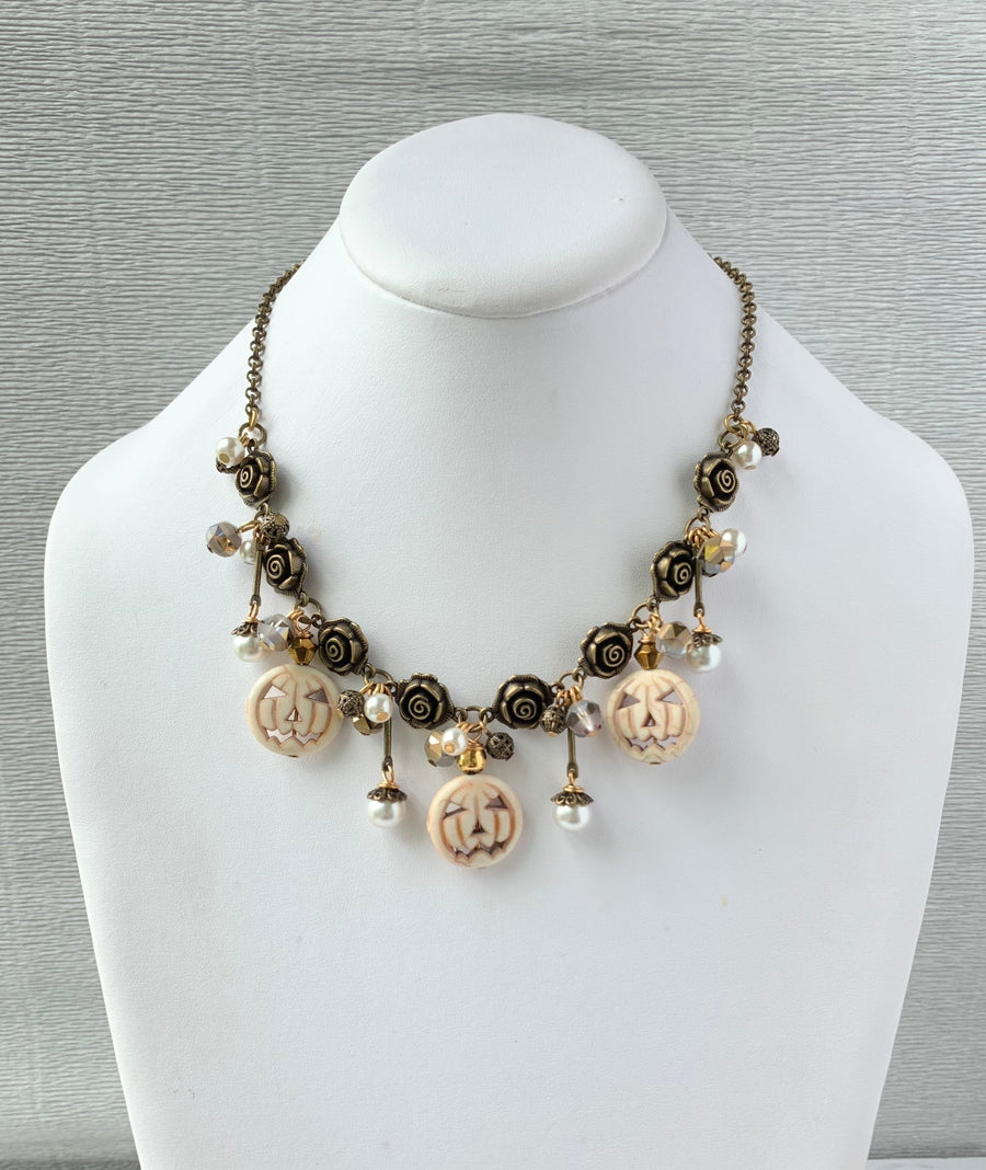 Lenora Dame Halloween Bride Charm Necklace