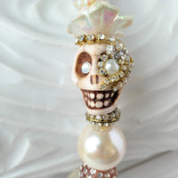 Lenora Dame Oleander Sugar Skull Queen Mum Necklace