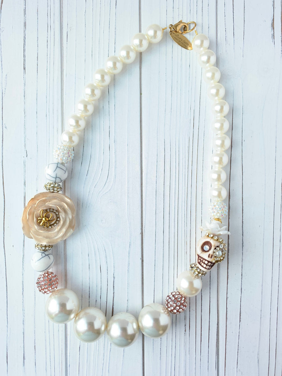 Lenora Dame Oleander Sugar Skull Queen Mum Necklace