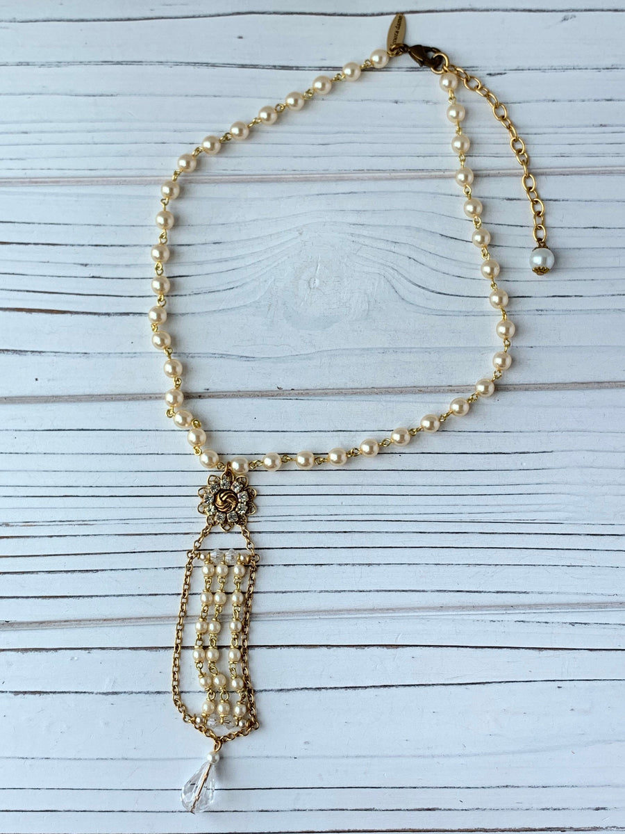 Lenora Dame Jaqueline’s Ladder Pearl Necklace