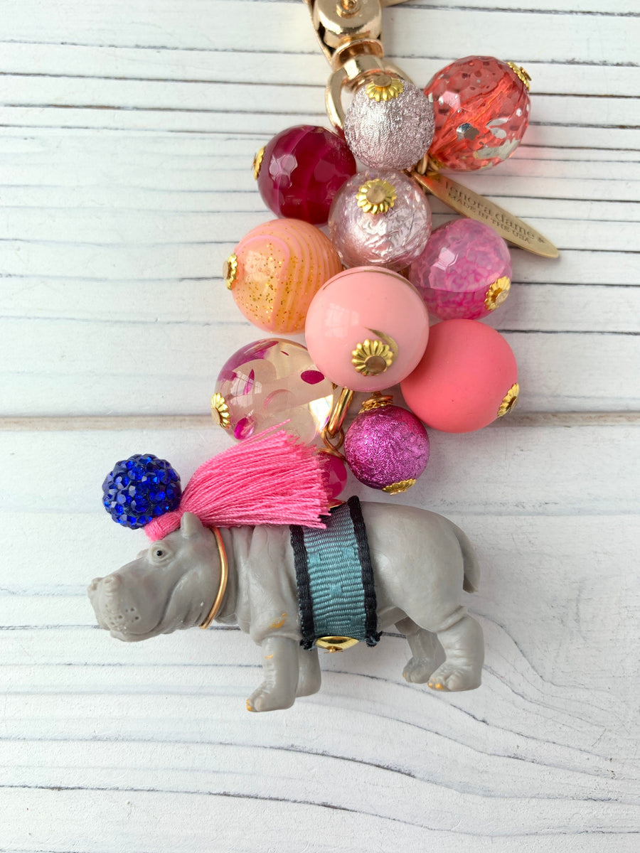 Lenora Dame Hippo Bauble Keychain Charm