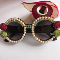 Lenora Dame Iris Sunnies Embellished Sunglasses