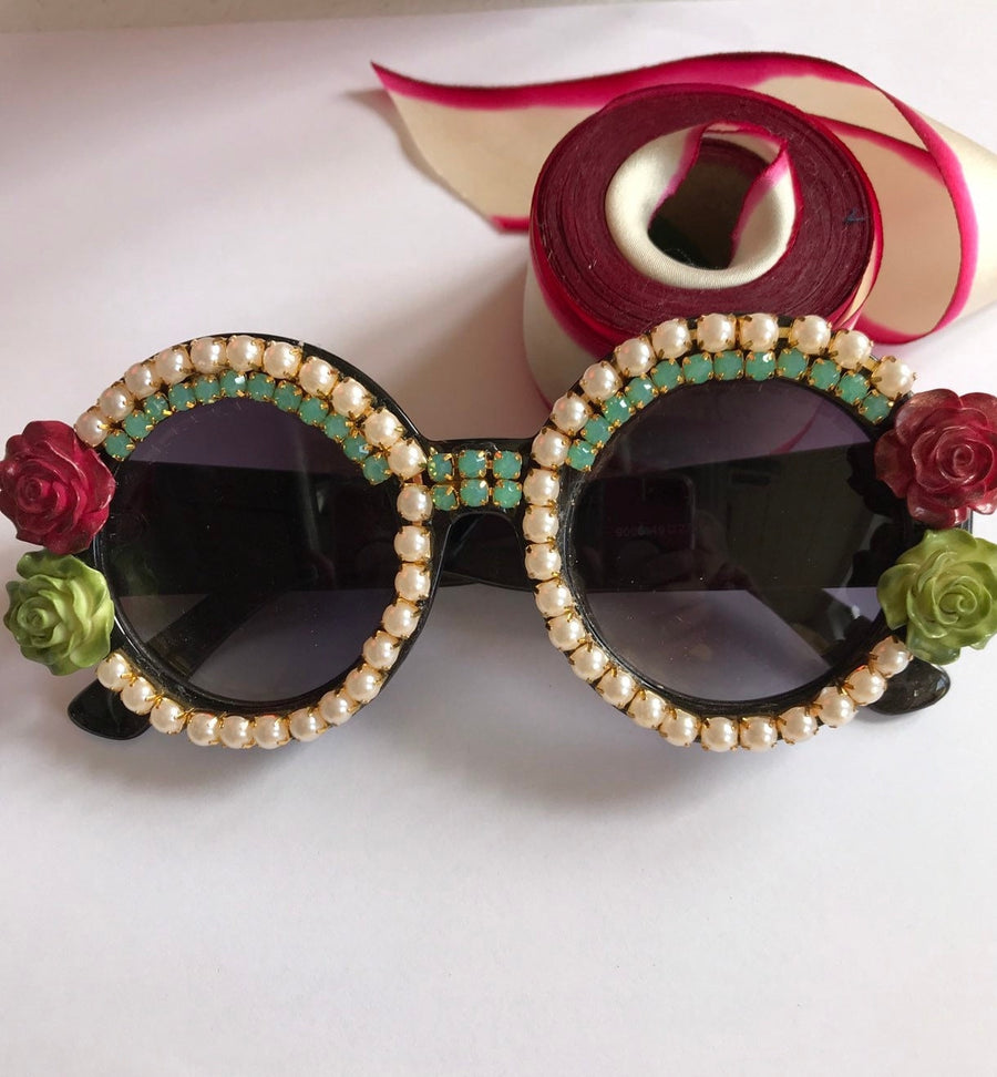 Lenora Dame Iris Sunnies Embellished Sunglasses