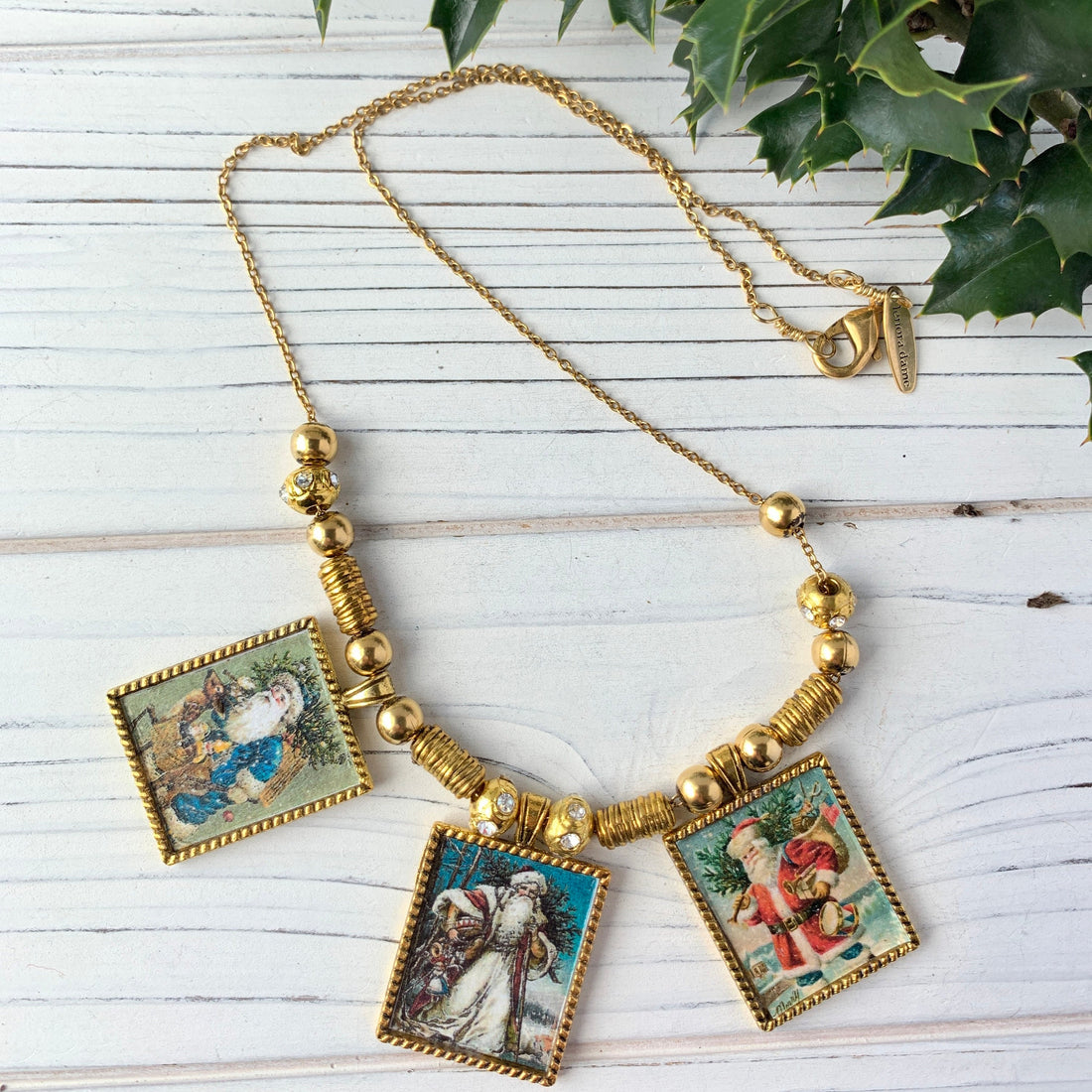 Lenora Dame Saint Nicholas Charm Necklace