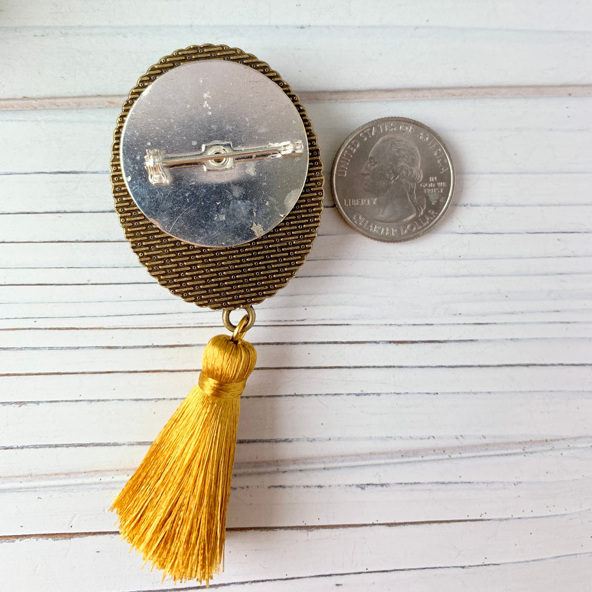Lenora Dame Holiday Buddies Tassel Brooch
