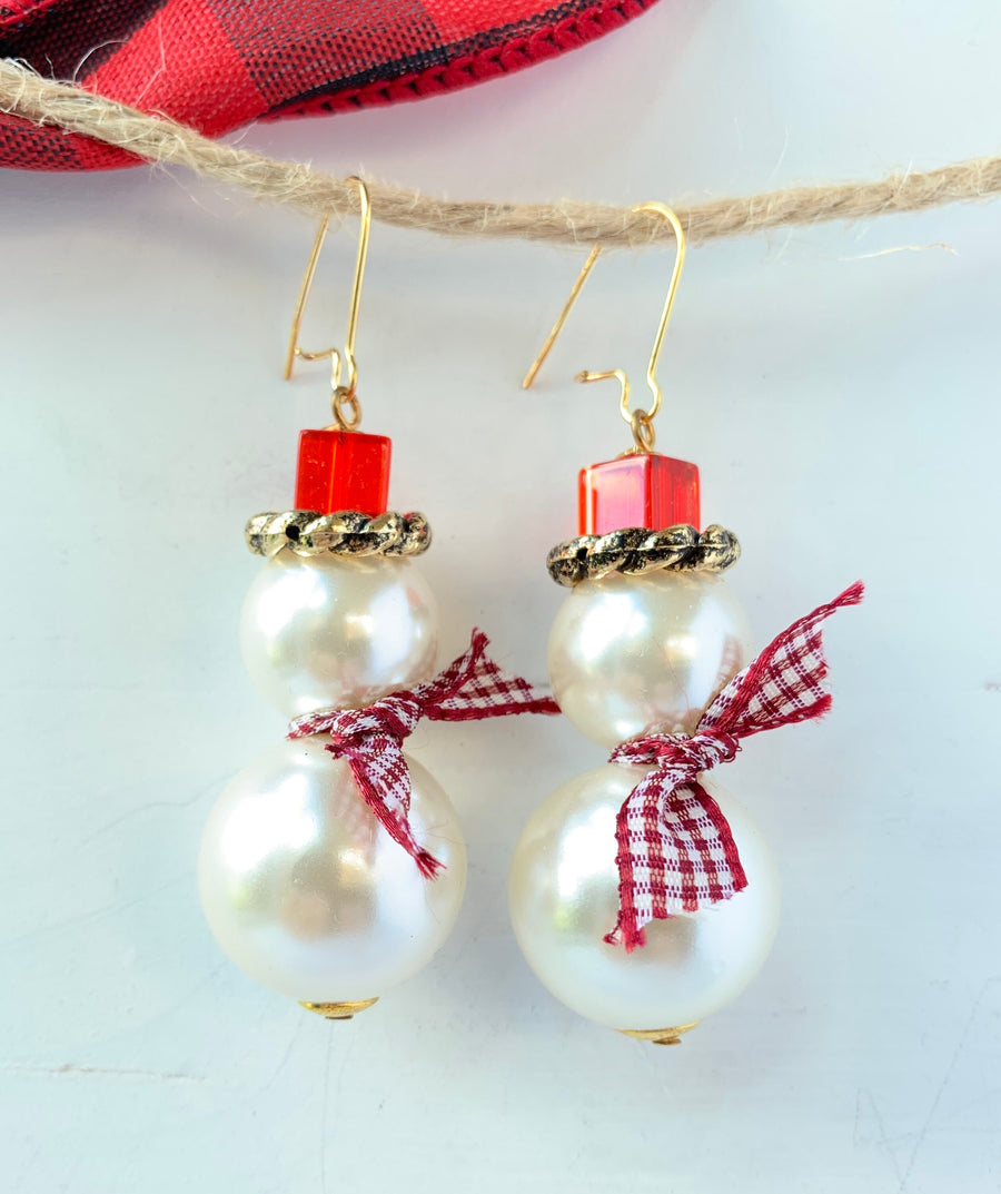 Lenora Dame Frosty The Snowman Earrings