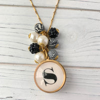 Lenora Dame Personalized Monogram Pendant Necklace - Monogram Options Available