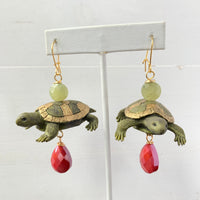 Lenora Dame Glam Turtle Earrings