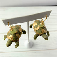 Lenora Dame Glam Turtle Earrings